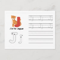 Handwriting FlashCards for Kindergarten | J,K |