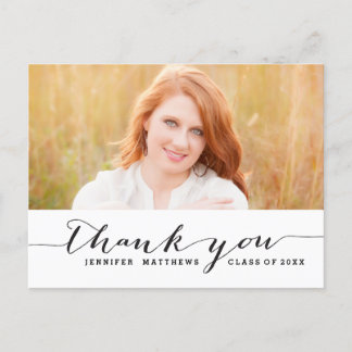 Handwriting | Graduation Thank You Postcard