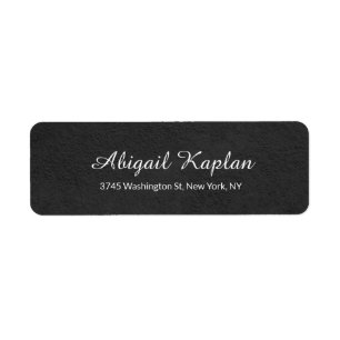 Handwriting Minimalist Professional Grey Elegant Label