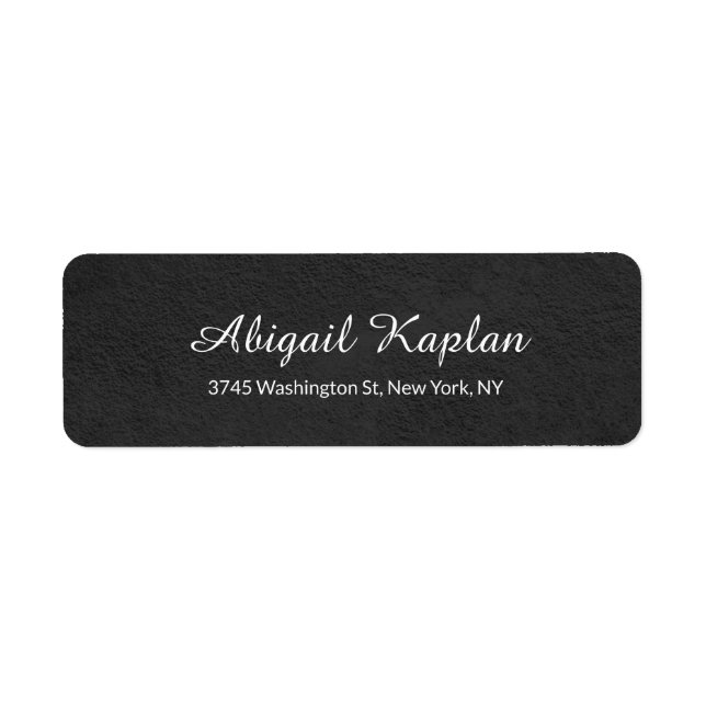 Handwriting Minimalist Professional Grey Elegant Label (Front)