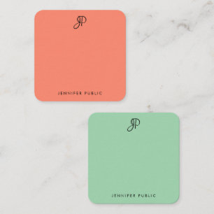 Handwriting Monogram Elegant Colors Template