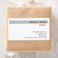 Handwriting Monogram Professional Plain Simple Label | Zazzle