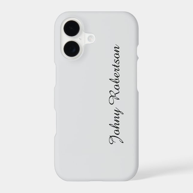 Handwriting Name Plain Elegant Professional Modern Case-Mate iPhone Case (Back)
