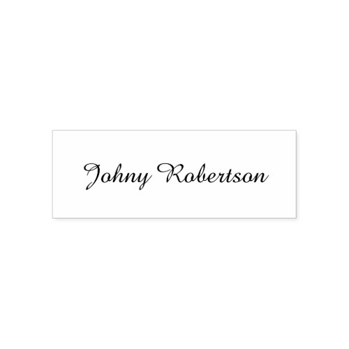 Handwriting Name Plain Elegant Professional Modern Self-inking Stamp