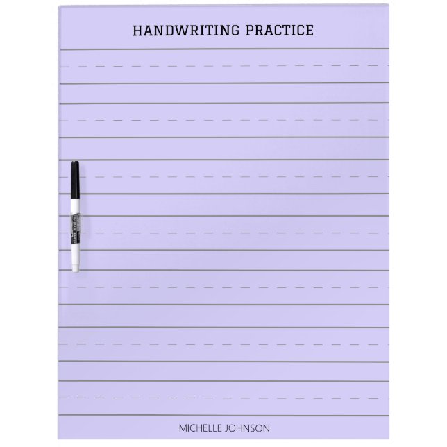 Handwriting Practice Letter Tracing for Kids Dry Erase Board (Front)