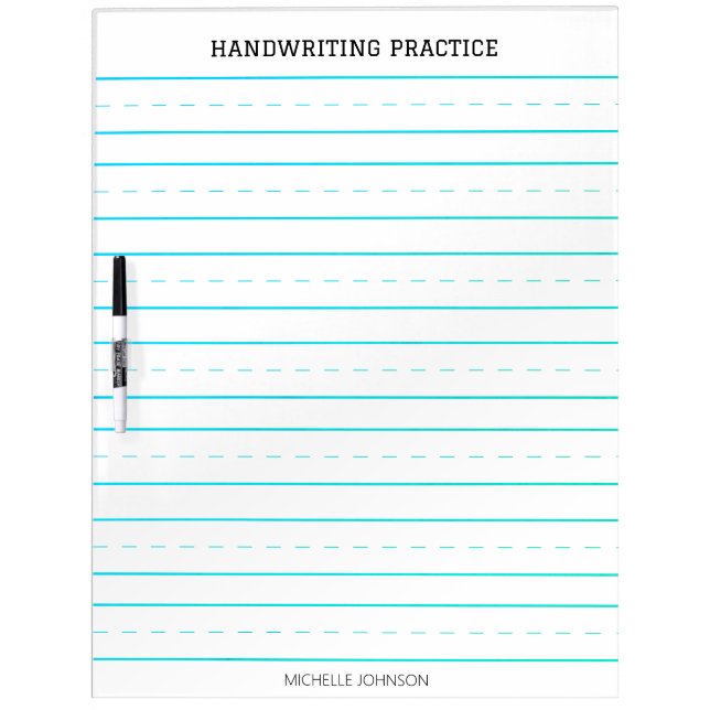 Handwriting Practice Letter Tracing for Kids Dry Erase Board (Front)