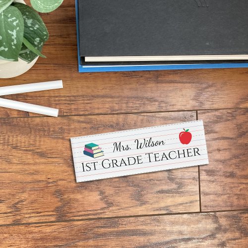 Handwriting Practice Paper Teacher Name Tag