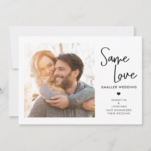 Handwriting Same Love Smaller Wedding Photo Save The Date