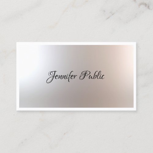 Handwriting Script Beauty Salon Trendy Template Business Card