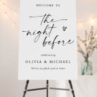 Handwriting Script Heart Wedding Rehearsal Welcome