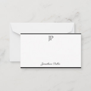 Handwriting Script Monogram Template Simple