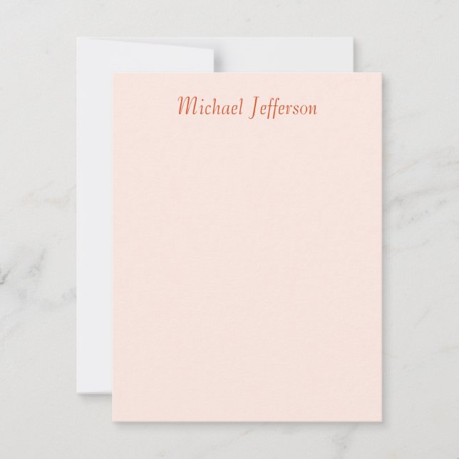 Handwriting Script Name Elegant Plain  RSVP Card (Front)