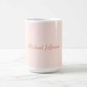 Handwriting Script Name Elegant Plain Simple Coffee Mug