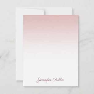 Handwriting Script Name Modern Rose Gold Template