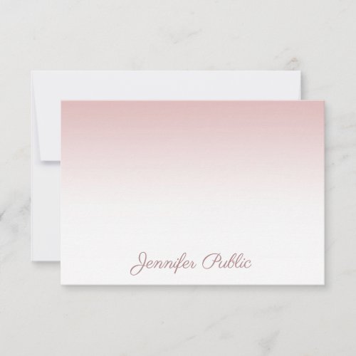 Handwriting Script Name Rose Gold Template