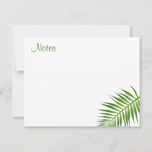 Handwriting Script Palm Leaves Template Floral