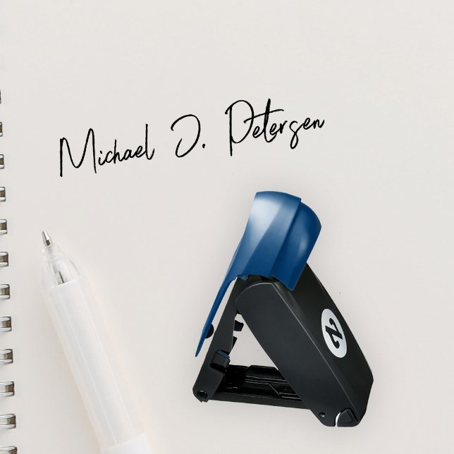 Handwriting signature script name personalized pocket stamp (Creator Uploaded)