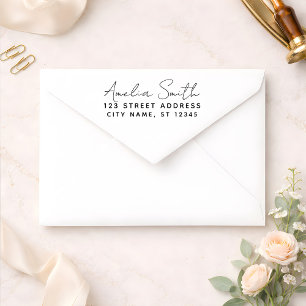 Handwriting Style Personalized Name & Address Self-inking Stamp