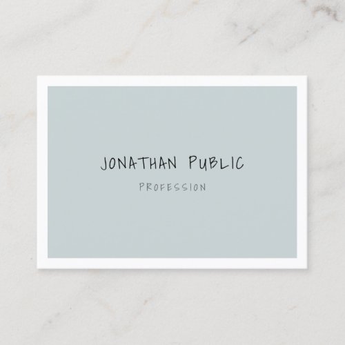 Handwriting Text Modern Minimalist Template Simple Business Card