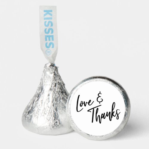 Handwriting Thank You for Celebrating with Us Hersheys Kisses