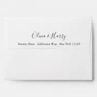 Modern Script 5 x 7 Envelopes with Return Address