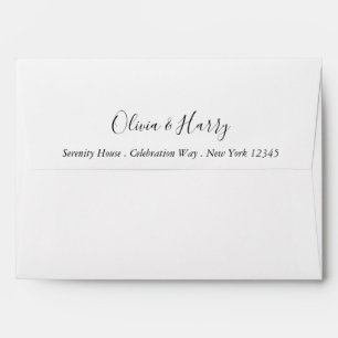 Handwritten 5 x 7" Wedding Invitation Envelope