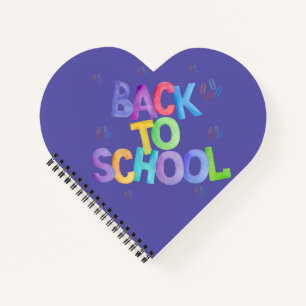 Handwritten Back to School Watercolors Design. Notebook
