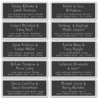 Minimalist Wedding Guest Address Labels, Zazzle