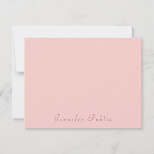 Handwritten Blush Pink Modern Template Elegant
