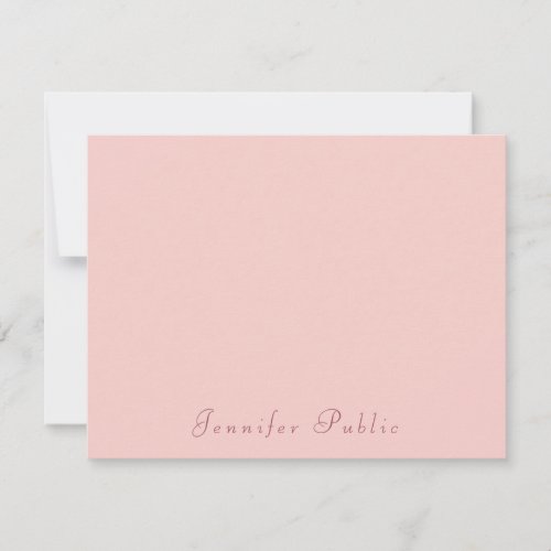 Handwritten Blush Pink Modern Template Elegant