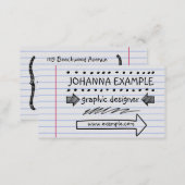 Handwritten Business Card (Front/Back)
