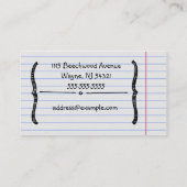 Handwritten Business Card (Back)