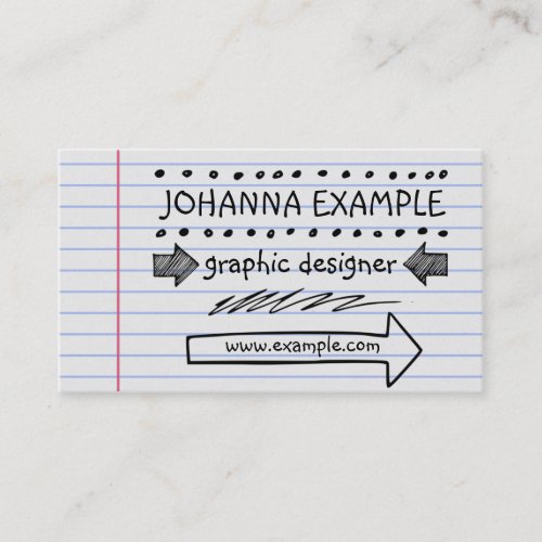 Handwritten Business Card
