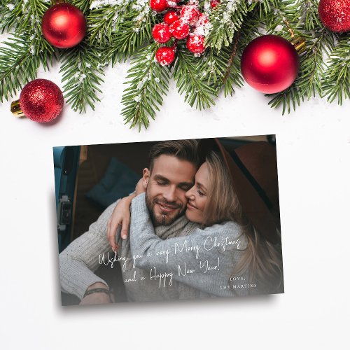 Handwritten Christmas or Holiday Note Photo