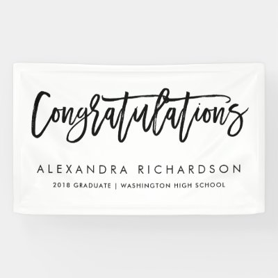 congratulations graduate simple handwritten script banner zazzle com