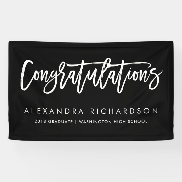 Handwritten Congratulations | Graduate Banner