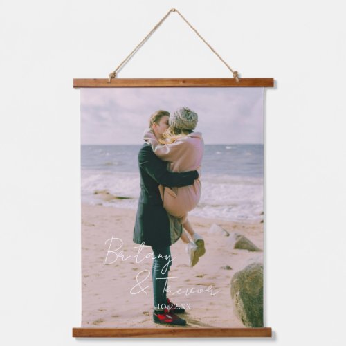 Handwritten Couple in Love Hanging Tapestry