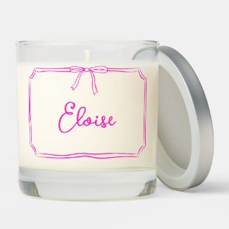 Handwritten Custom Name Coquette Bow Aesthetic