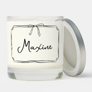 Handwritten Custom Name Coquette Bow Aesthetic