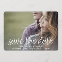 Handwritten | Double-Sided Photo Save the Date