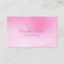 Handwritten Elegant Pink Professional Template Business Card