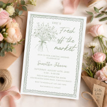 Handwritten Fresh Off the Market Bridal Shower