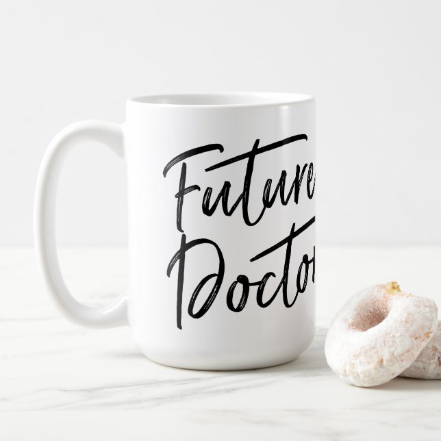 Handwritten Future Doctor Coffee Mug (With Donut)