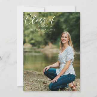 Handwritten Graduation Announcement Party Invite
