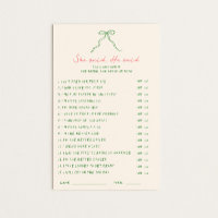 Handwritten Green Pink She said He said Game