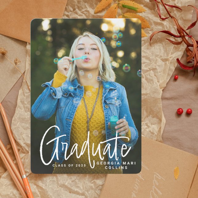 Handwritten Headline Graduation Invitation (Creator Uploaded)