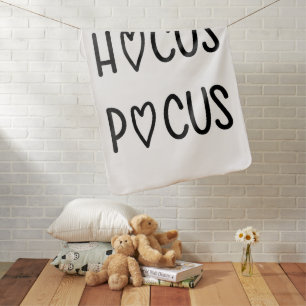 Handwritten hocus pocus baby blanket
