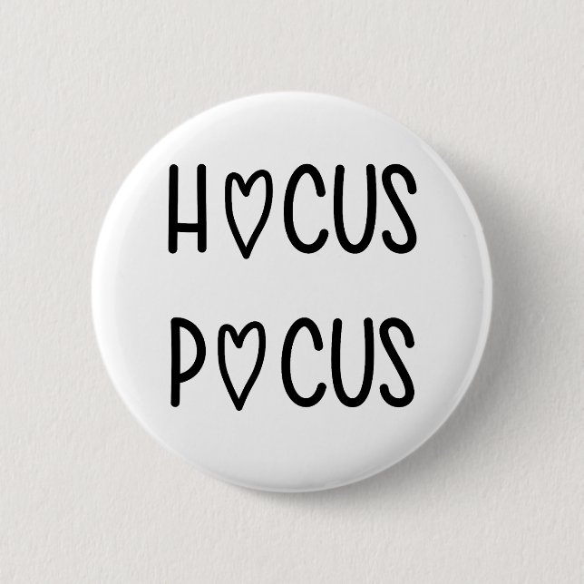 Handwritten hocus pocus button (Front)