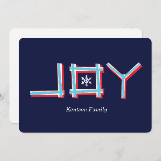 handwritten JOY (Front/Back)