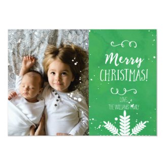 Modern Christmas Photo Cards - Tuxedo Cats and Coffee